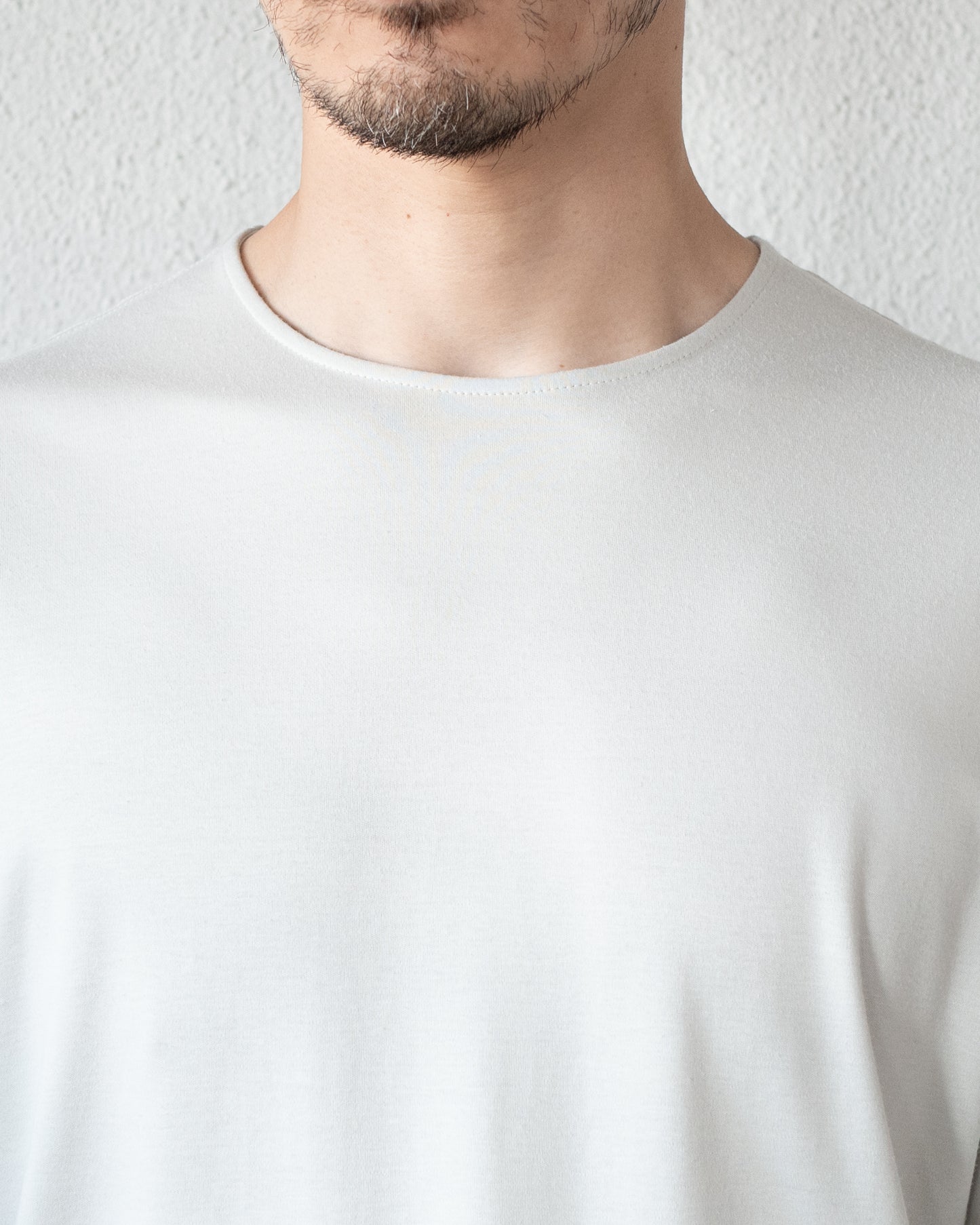 LONG SLEEVED T-SHIRT IN COTTON SILK