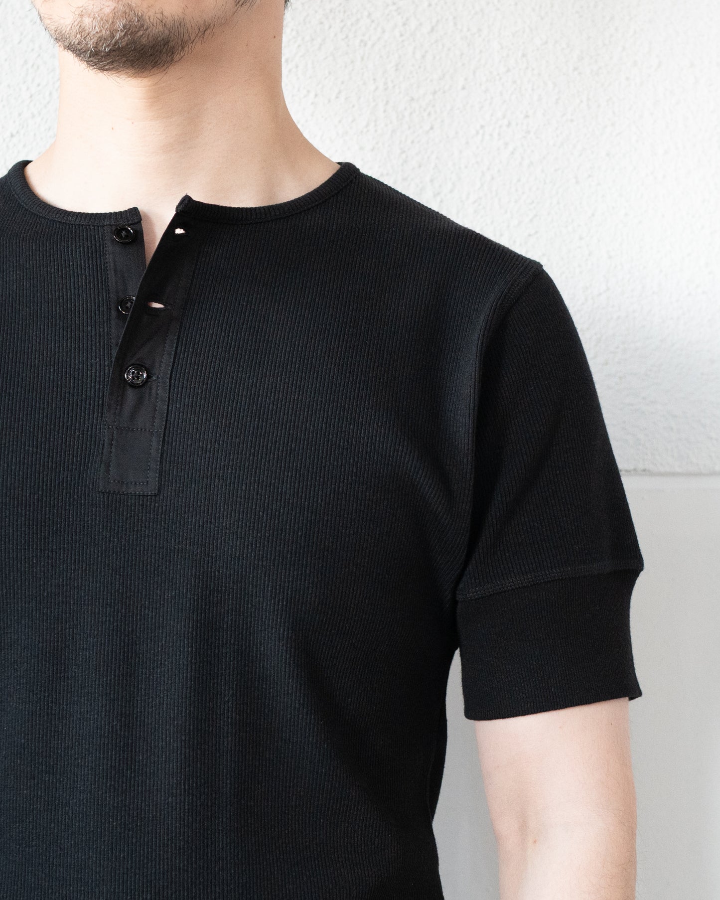 RIB HENLEY TOP IN JERSEY