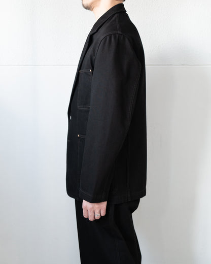 SINGLE BREASTED TAILORED JACKET IN DENIM