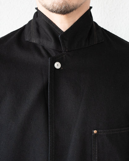 SINGLE BREASTED TAILORED JACKET IN DENIM