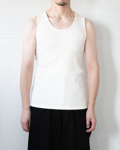 RIB TANK TOP IN JERSEY