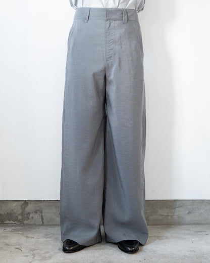 STRAIGHT TAILORED PANTS IN DRY SILK