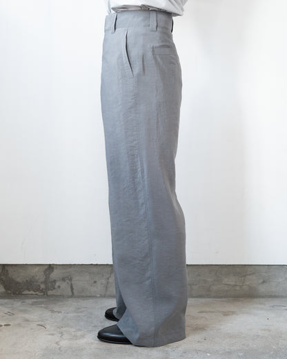 STRAIGHT TAILORED PANTS IN DRY SILK
