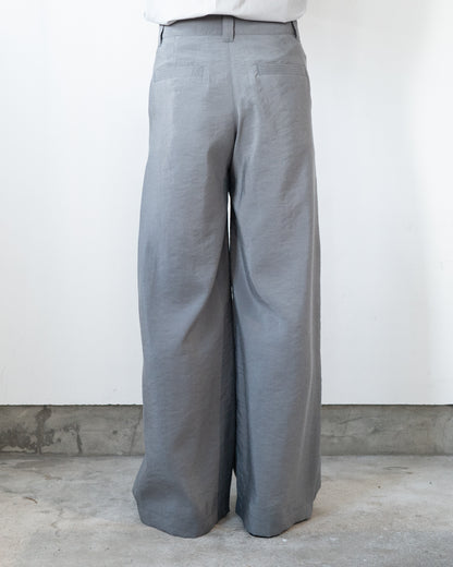 STRAIGHT TAILORED PANTS IN DRY SILK