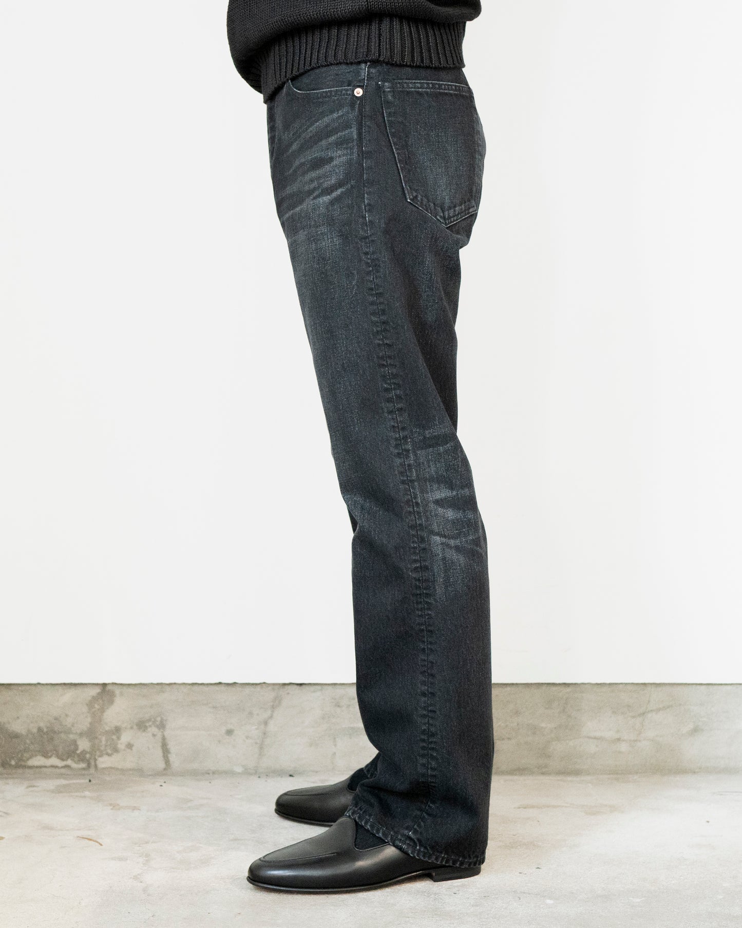 DENIM FLARE TROUSERS (VINTAGE WASH)