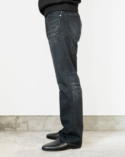 DENIM FLARE TROUSERS (VINTAGE WASH)