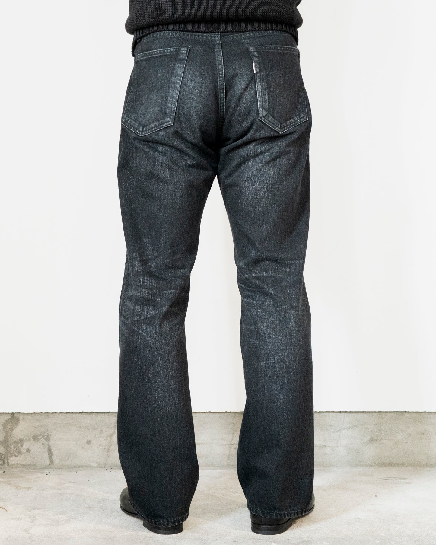 DENIM FLARE TROUSERS (VINTAGE WASH)