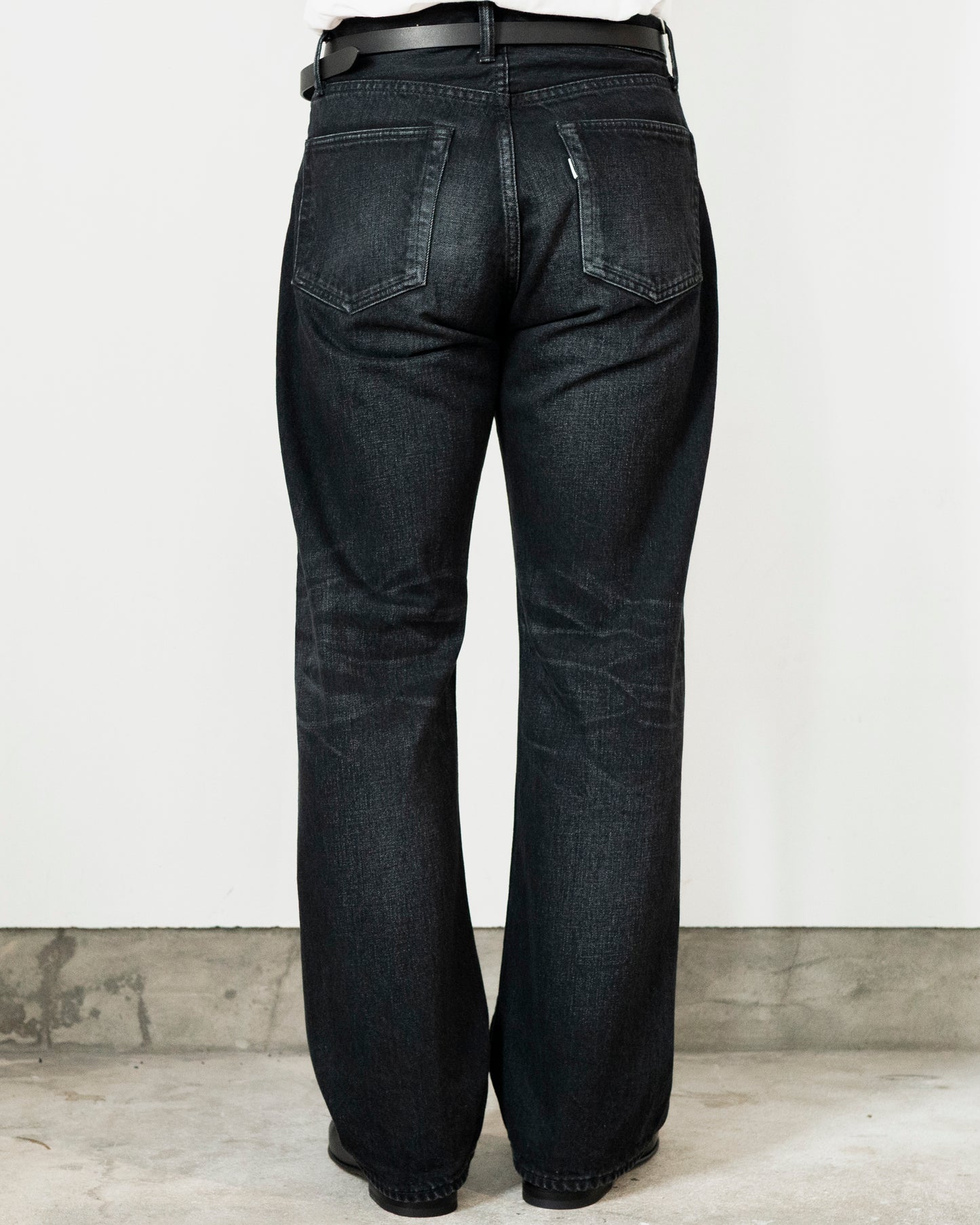 DENIM STRAIGHT TROUSERS (VINTAGE WASH)