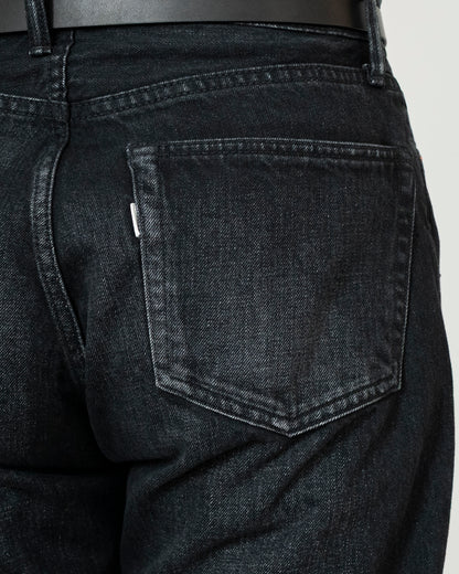 DENIM STRAIGHT TROUSERS (VINTAGE WASH)