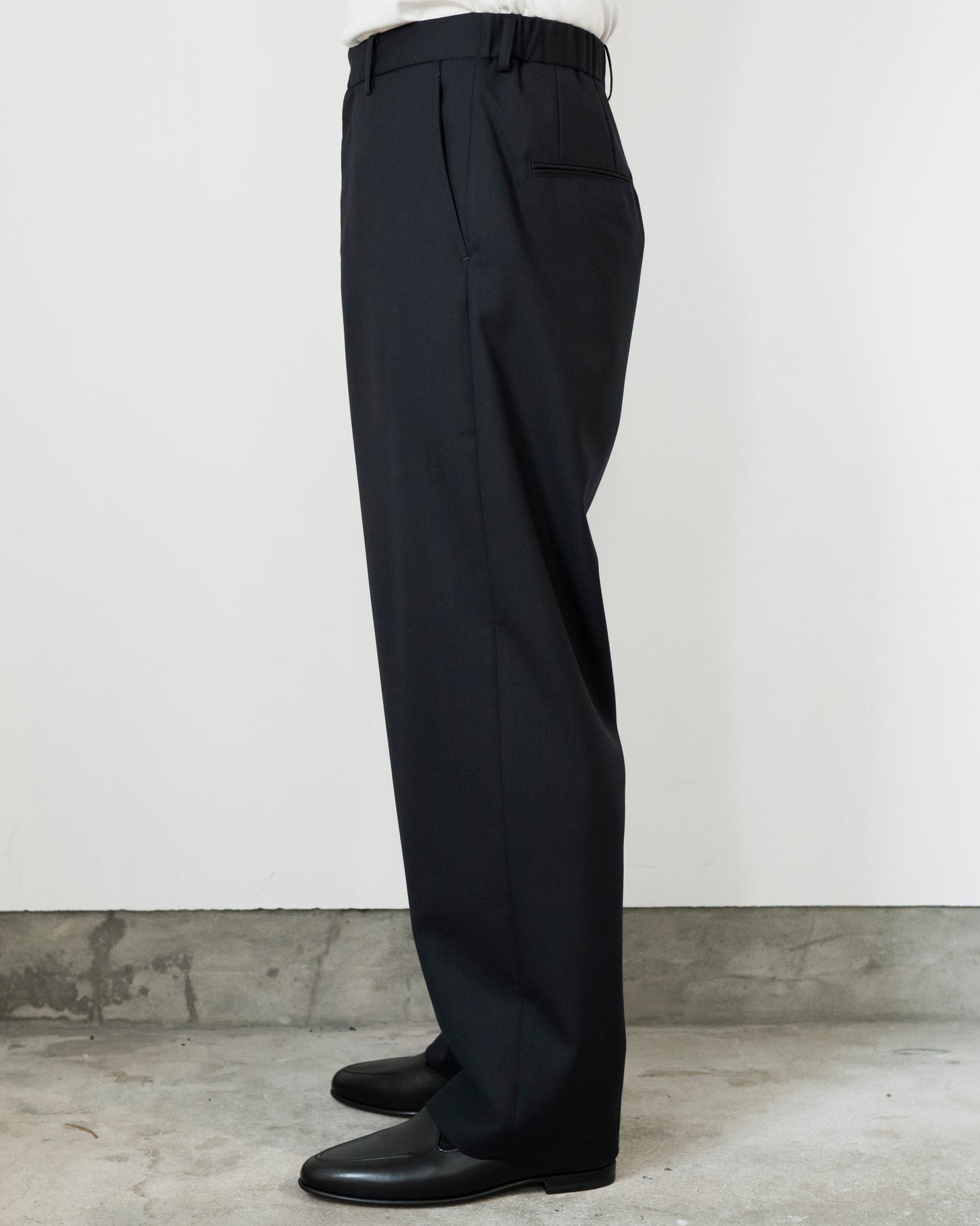 MIDLEM WOOL ELASTIC WAIST PANTS