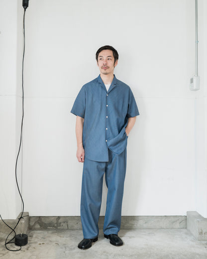 DENIM SHORT SLEEVE SHIRT JACKET