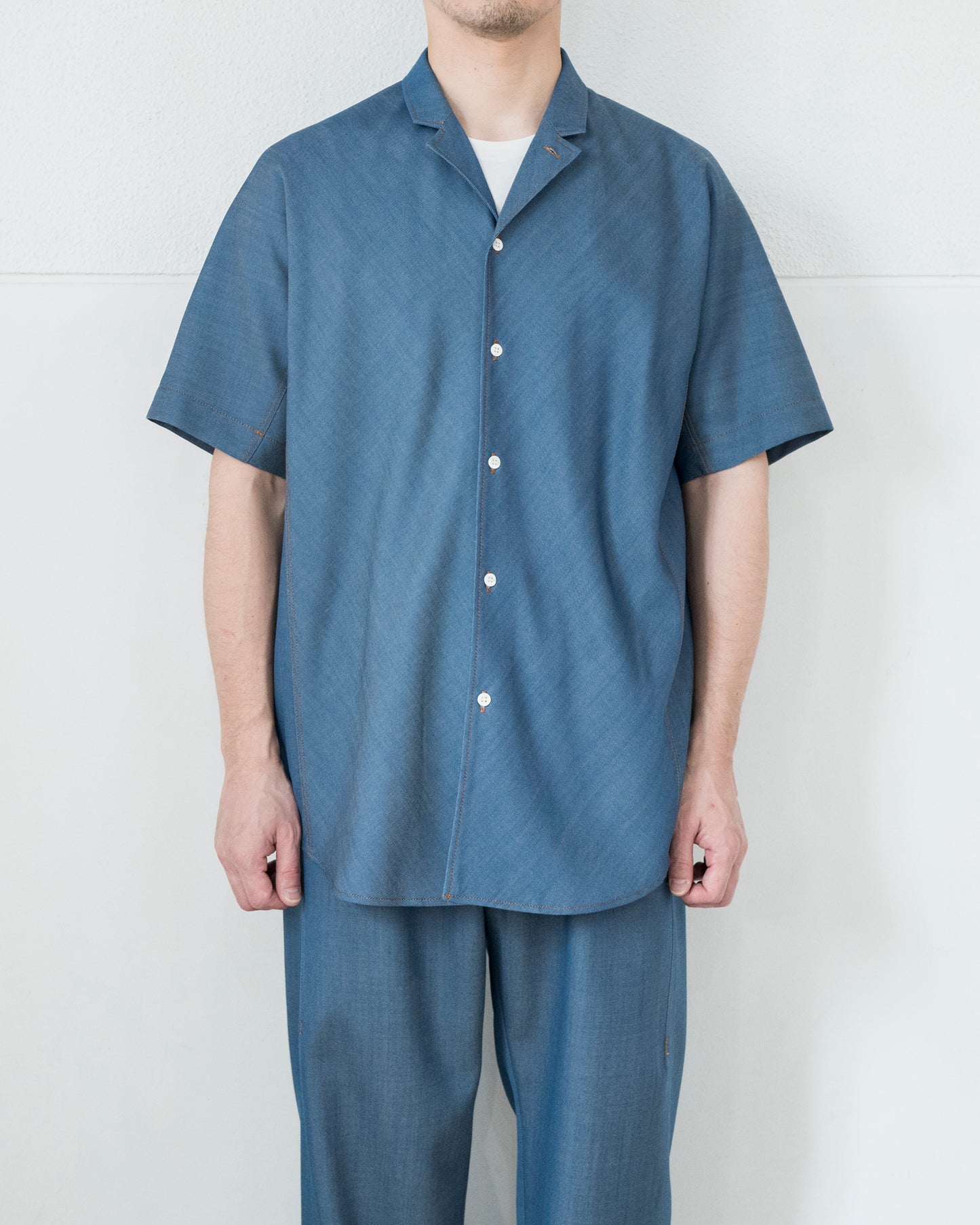 DENIM SHORT SLEEVE SHIRT JACKET