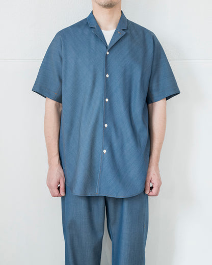 DENIM SHORT SLEEVE SHIRT JACKET