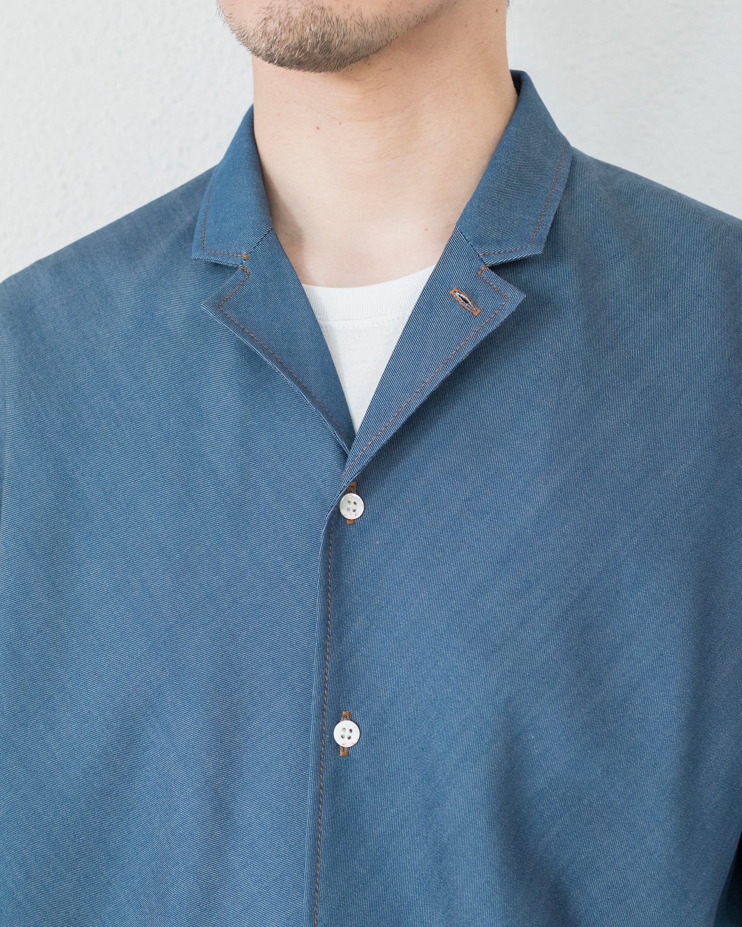 DENIM SHORT SLEEVE SHIRT JACKET