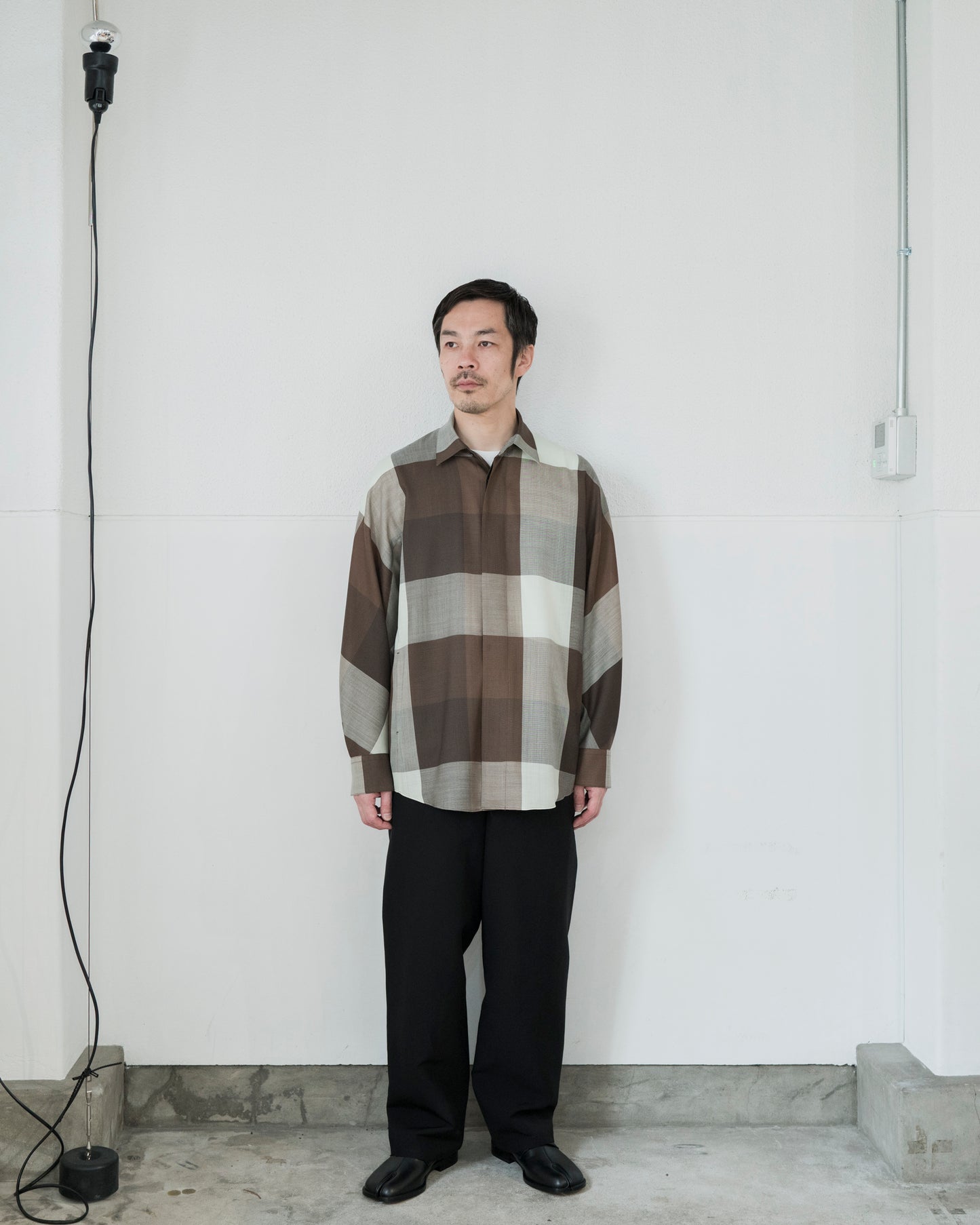 DOLMAN SLEEVE LIGHT WOOL SHIRT