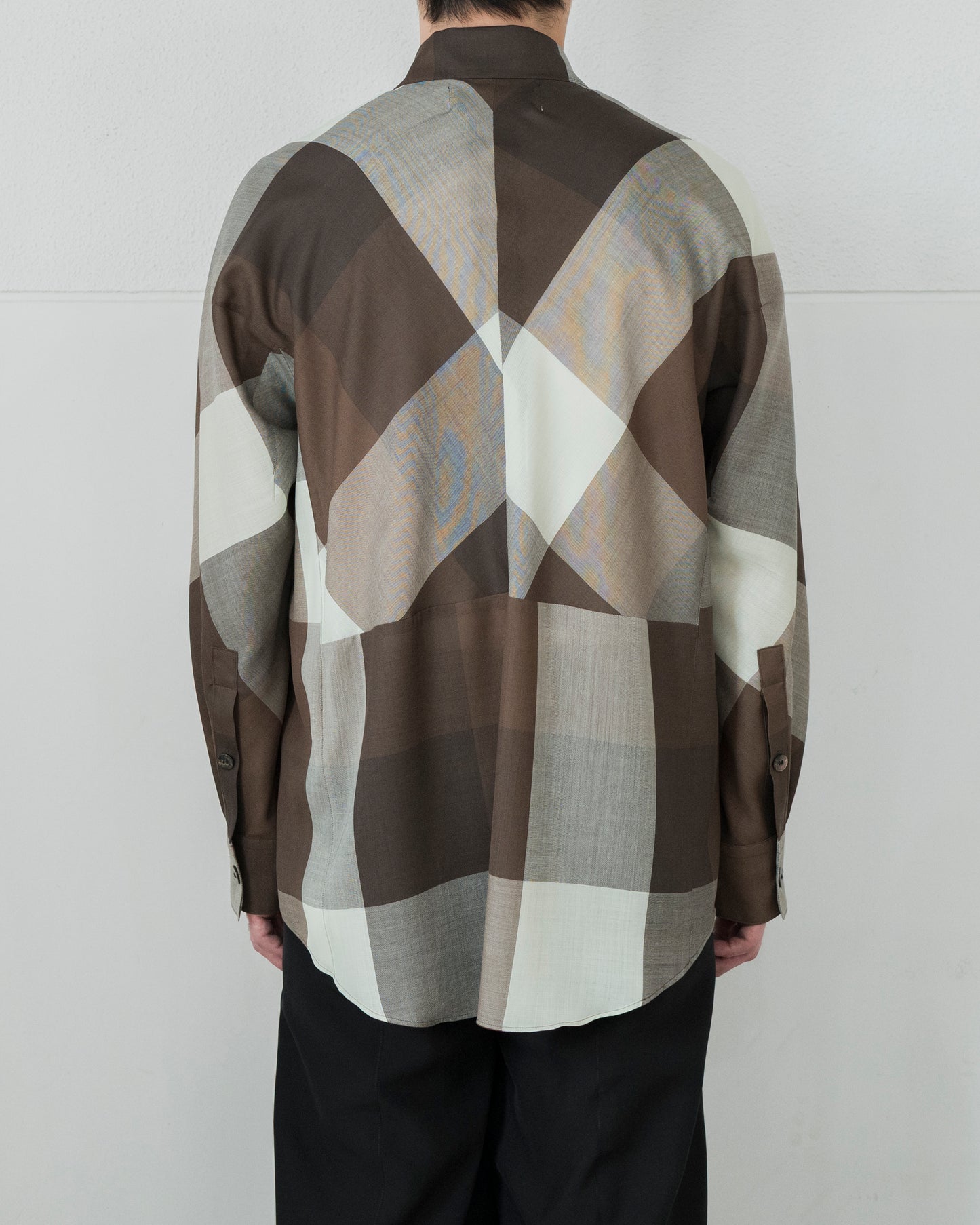 DOLMAN SLEEVE LIGHT WOOL SHIRT