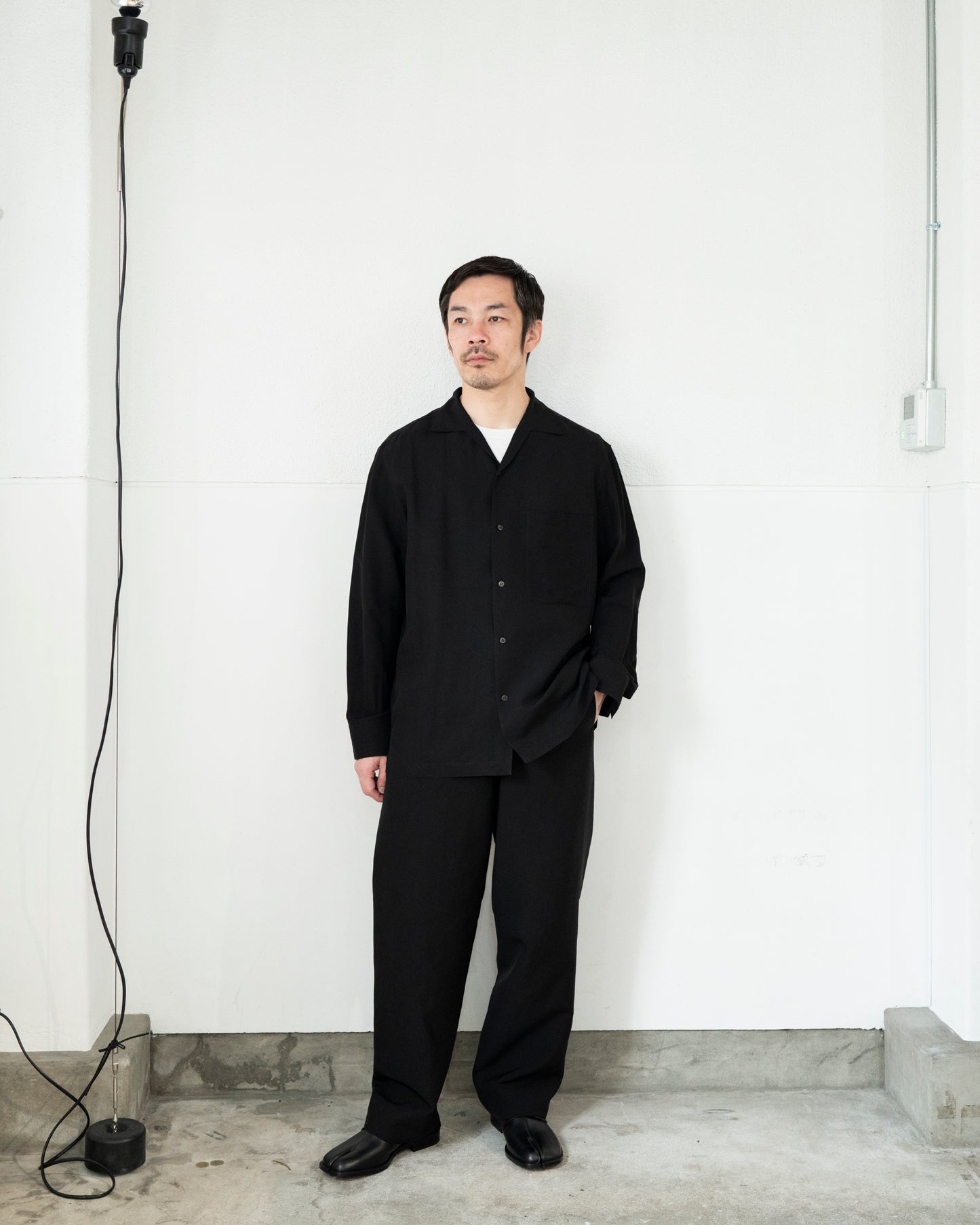 DRAWSTRING TROUSERS IN SILK