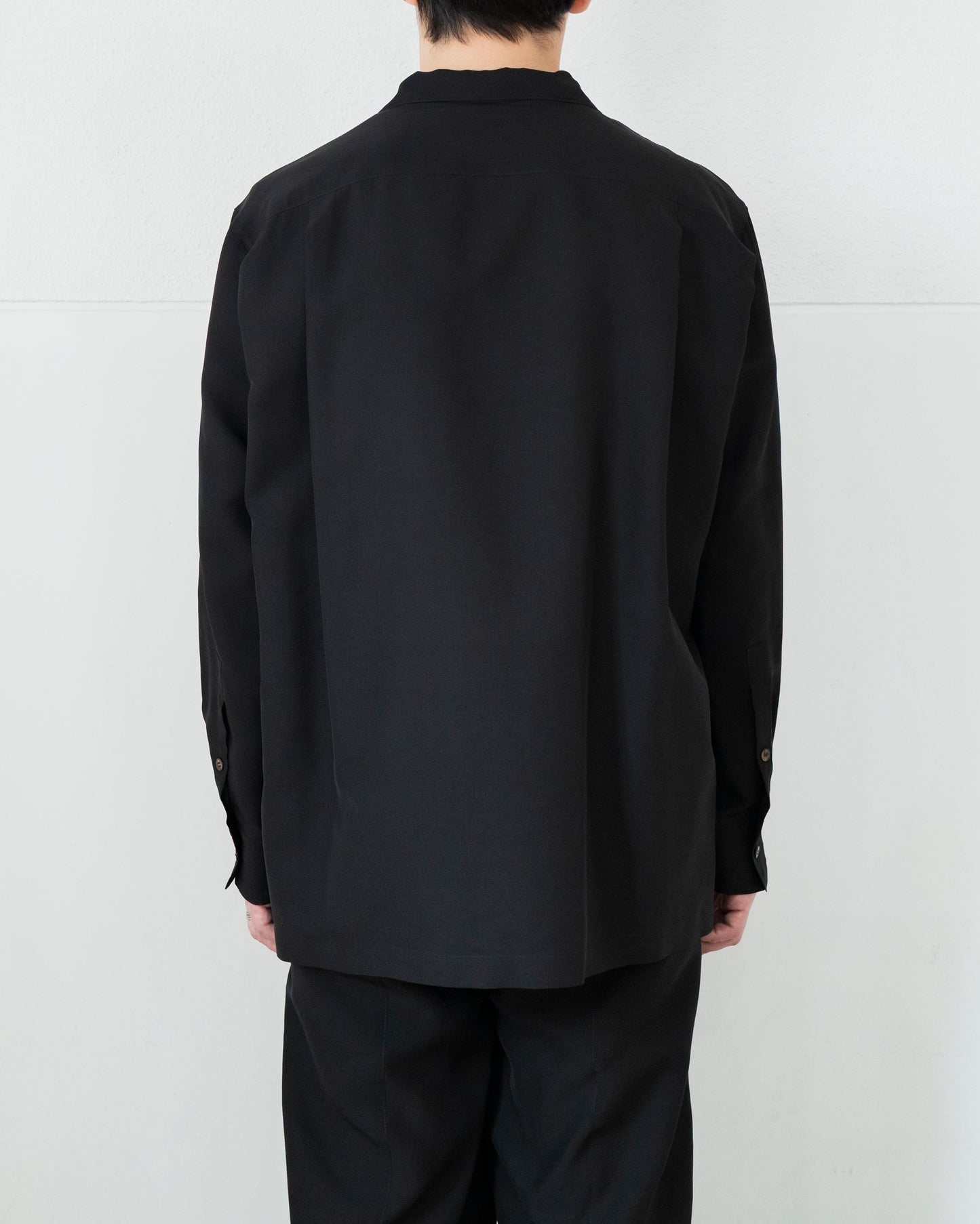 LONG SLEEVE CAMP SHIRT IN SILK