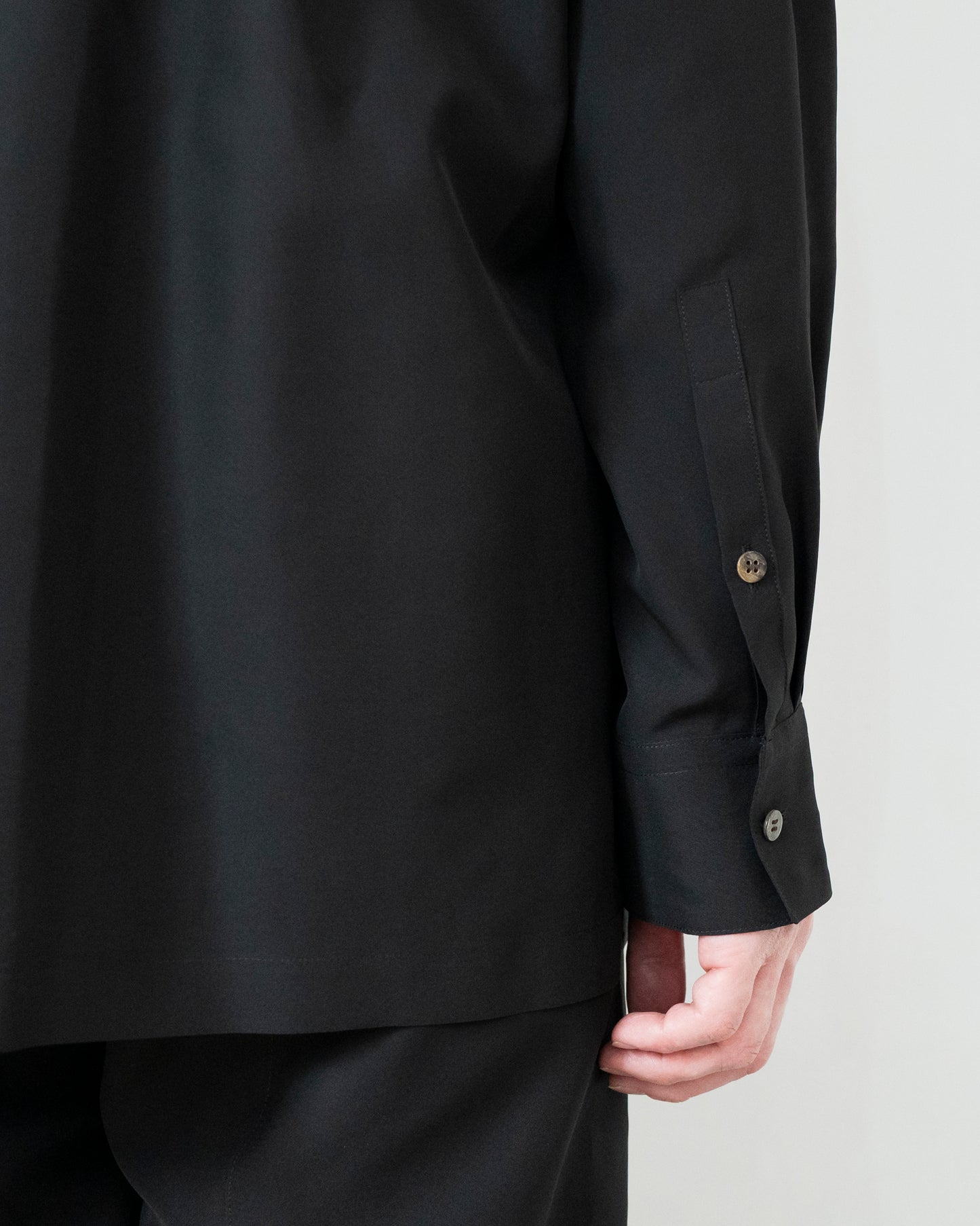 LONG SLEEVE CAMP SHIRT IN SILK