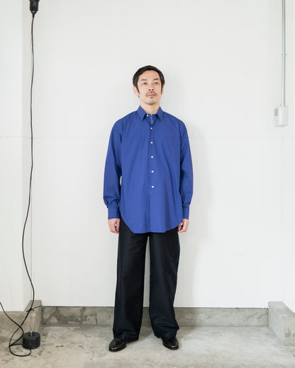 ALAN PURPLE BLUE OVER DYE COTTON SHIRT