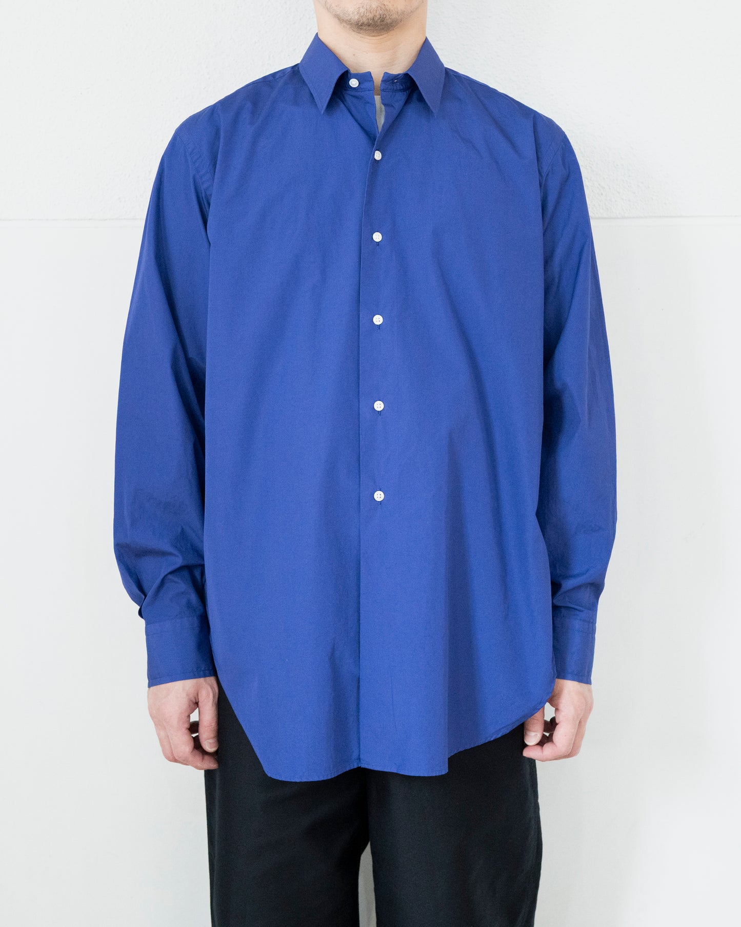 ALAN PURPLE BLUE OVER DYE COTTON SHIRT
