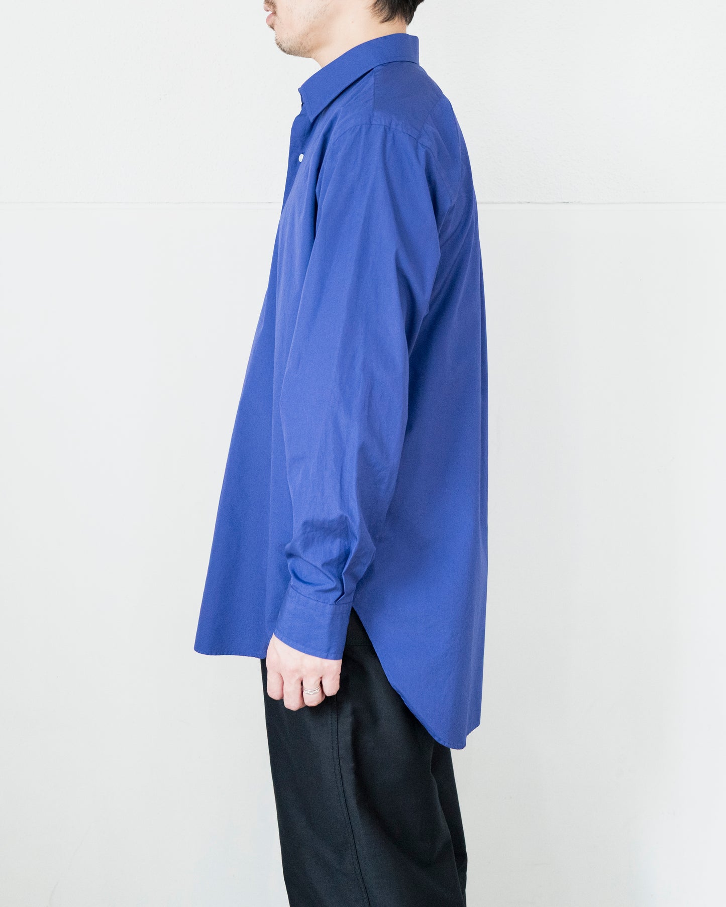 ALAN PURPLE BLUE OVER DYE COTTON SHIRT