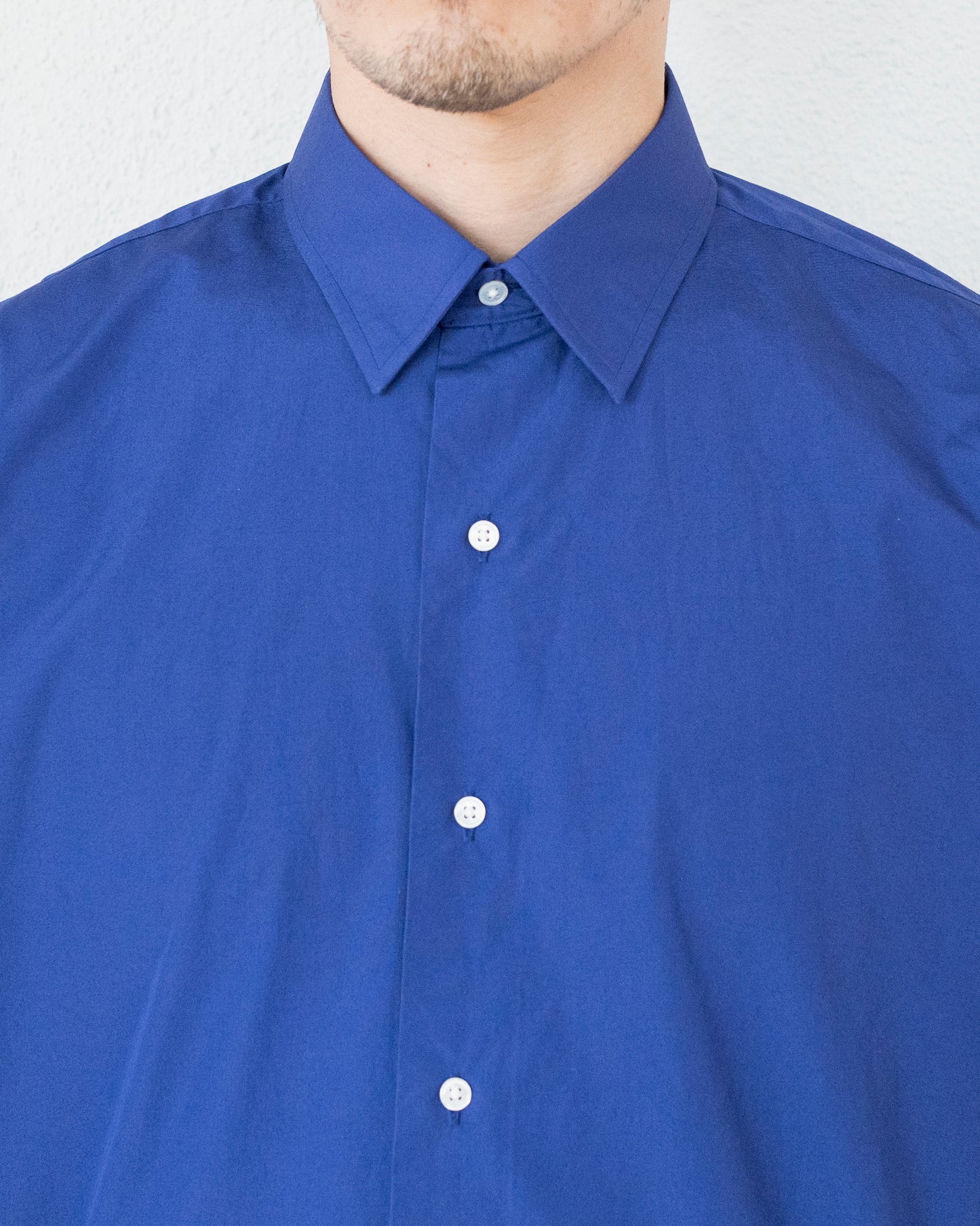 ALAN PURPLE BLUE OVER DYE COTTON SHIRT