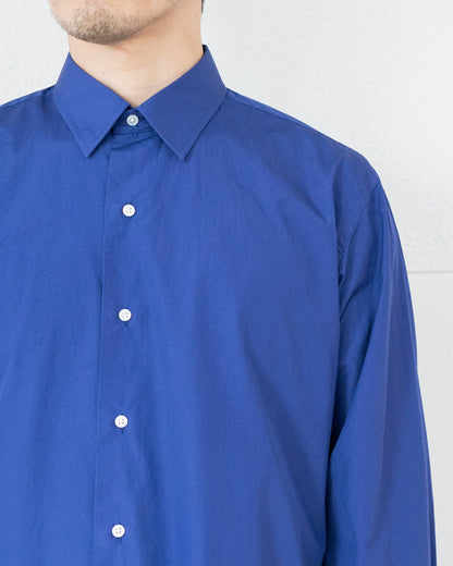 ALAN PURPLE BLUE OVER DYE COTTON SHIRT