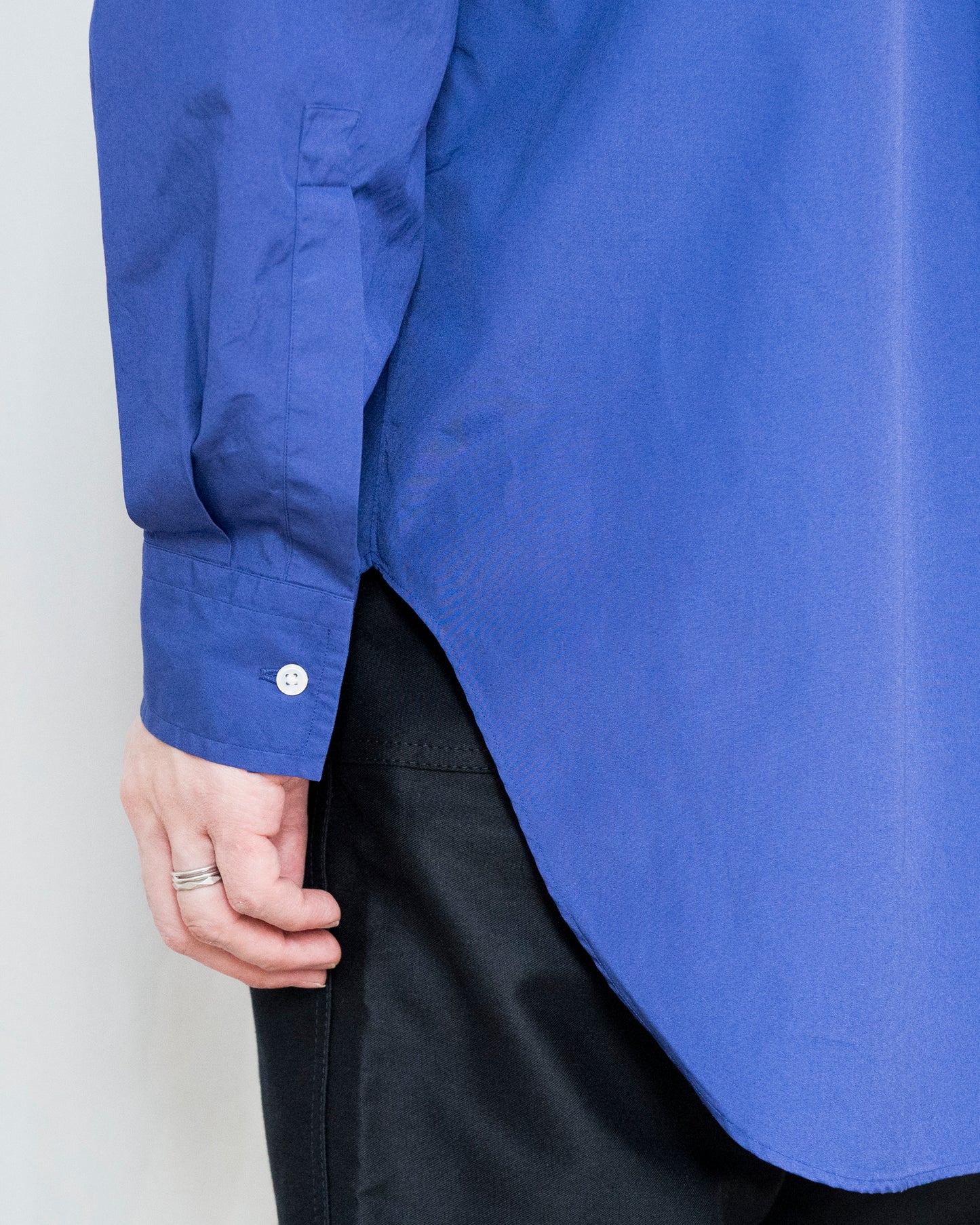 ALAN PURPLE BLUE OVER DYE COTTON SHIRT