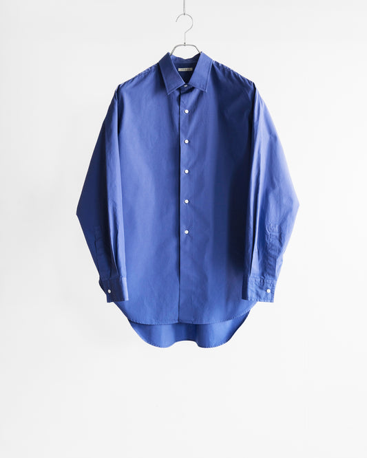 ALAN PURPLE BLUE OVER DYE COTTON SHIRT