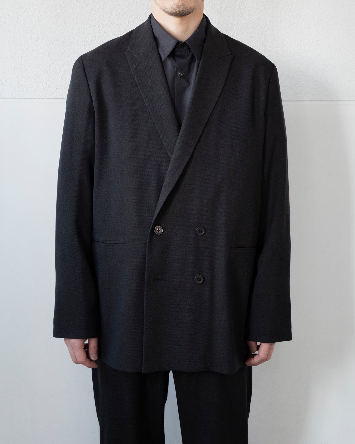 TRAVEL TAILORED JACKET / SUMMER HERRINGBONE
