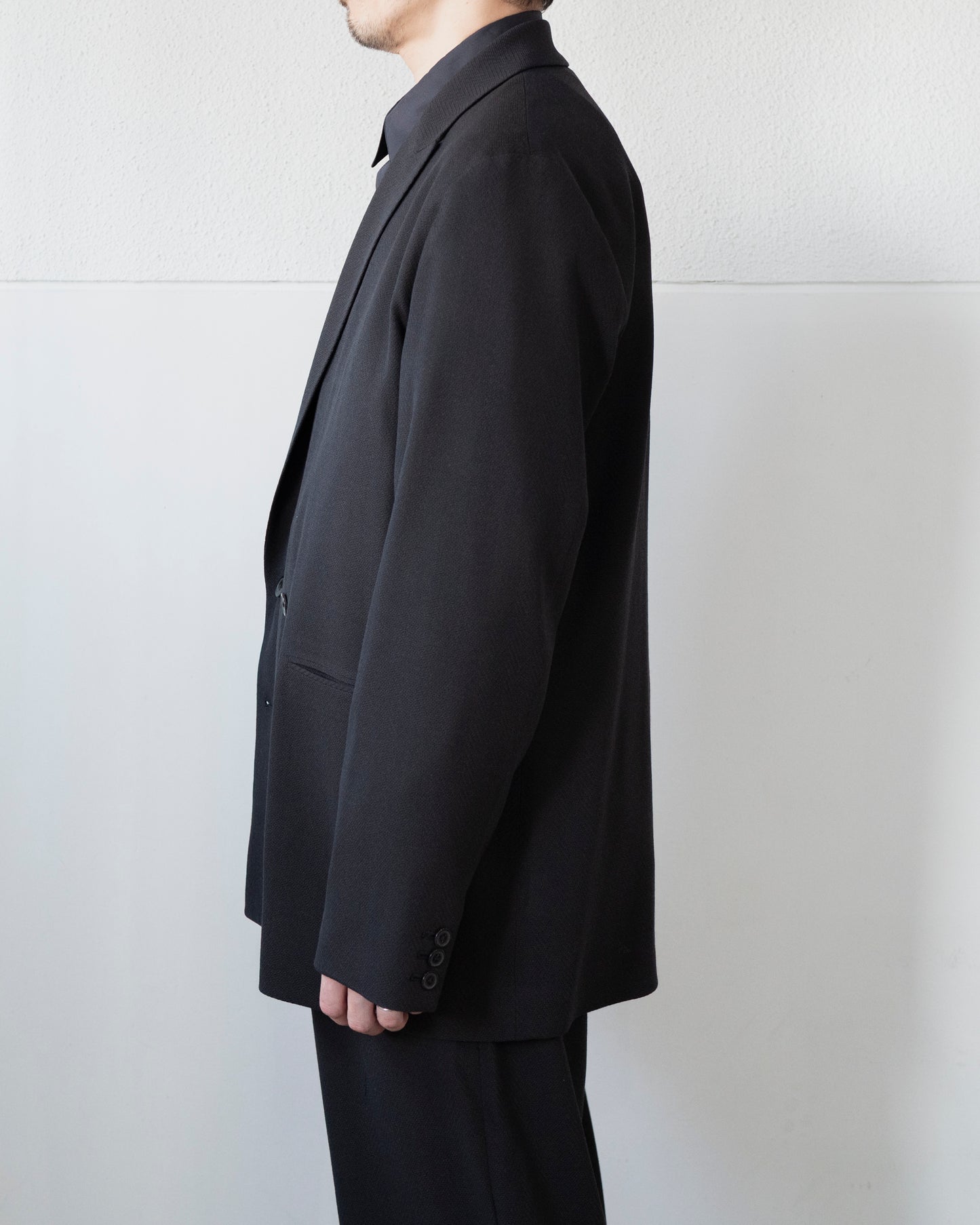 TRAVEL TAILORED JACKET / SUMMER HERRINGBONE