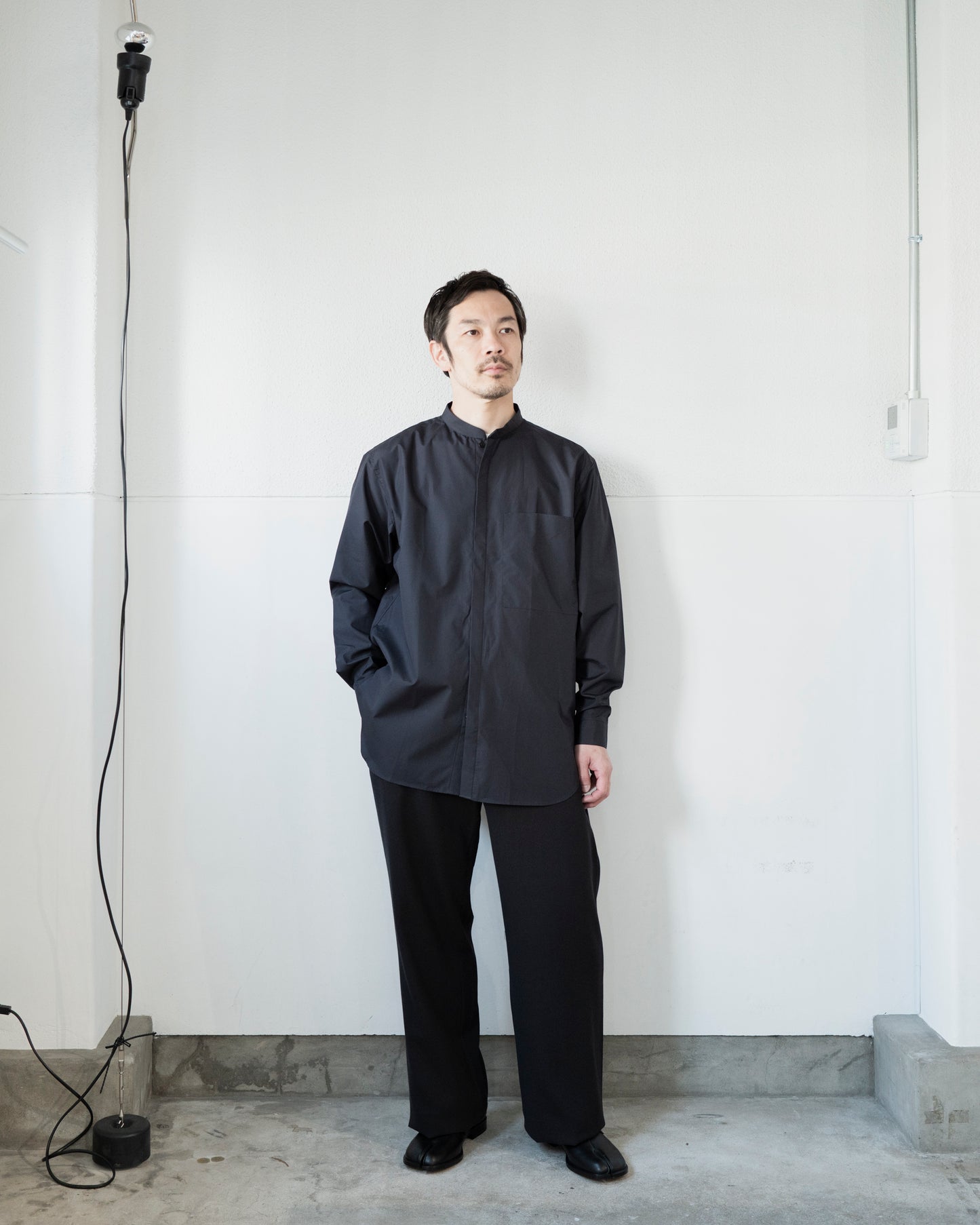 HAND STITCH KURTA SHIRT / SHUTTLE LOOM GIZA COTTON