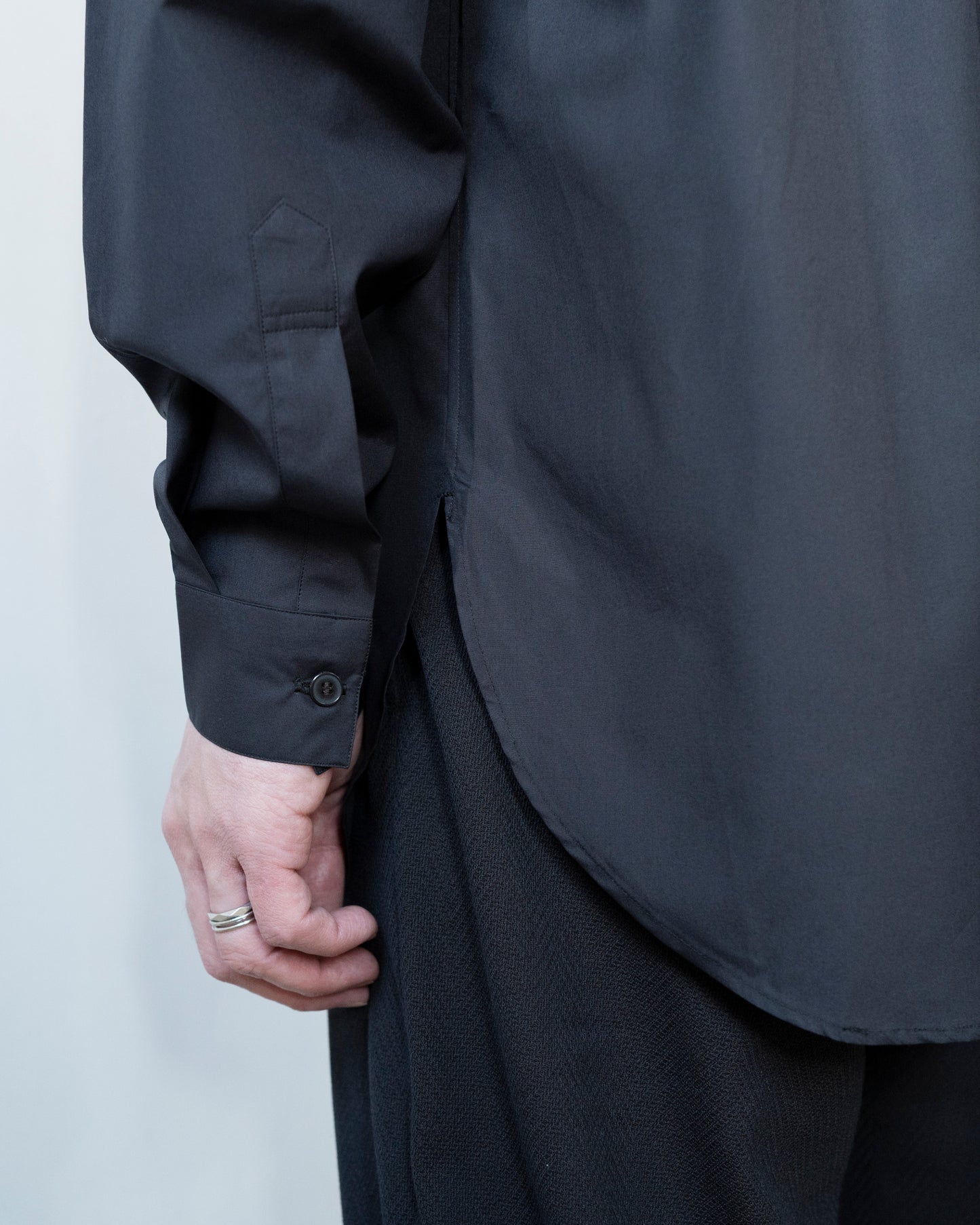 HAND STITCH KURTA SHIRT / SHUTTLE LOOM GIZA COTTON