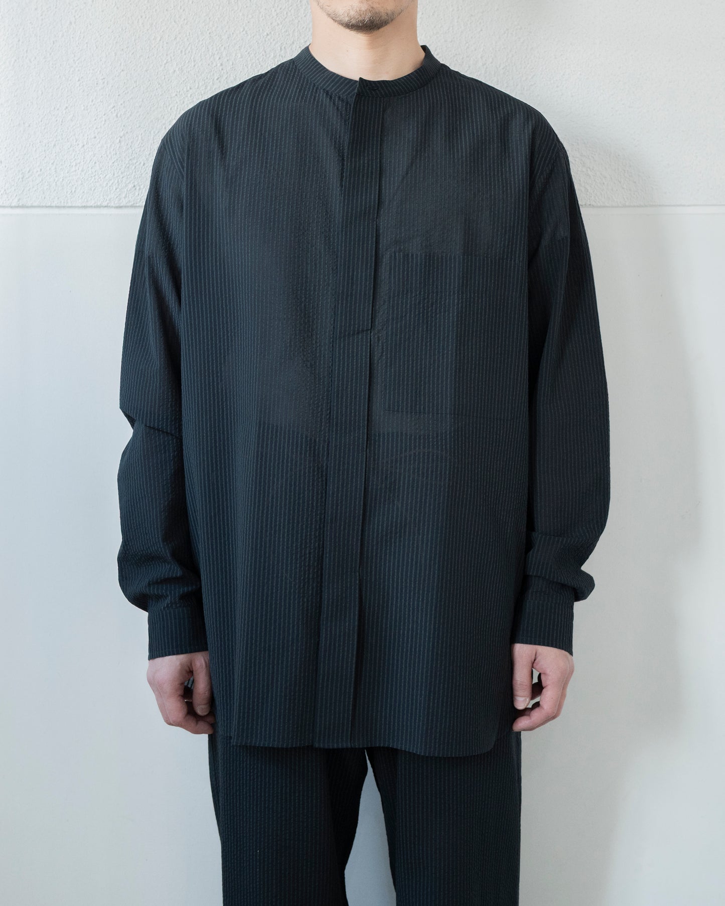 RIVERMAN OVERSHIRT / SILK SEER SUCKER