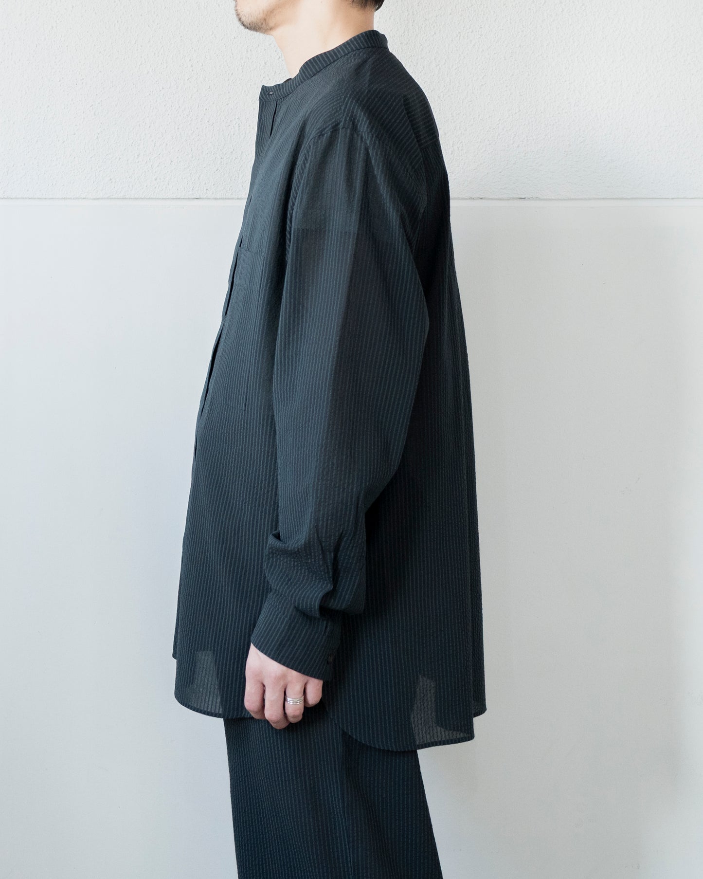 RIVERMAN OVERSHIRT / SILK SEER SUCKER