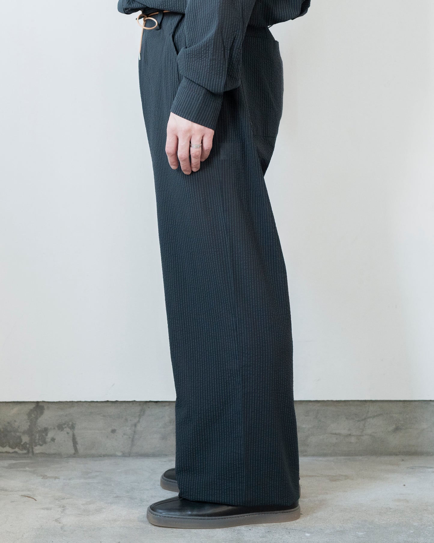 NAM OU RIVER TRIP PANTS / SILK SEER SUCKER