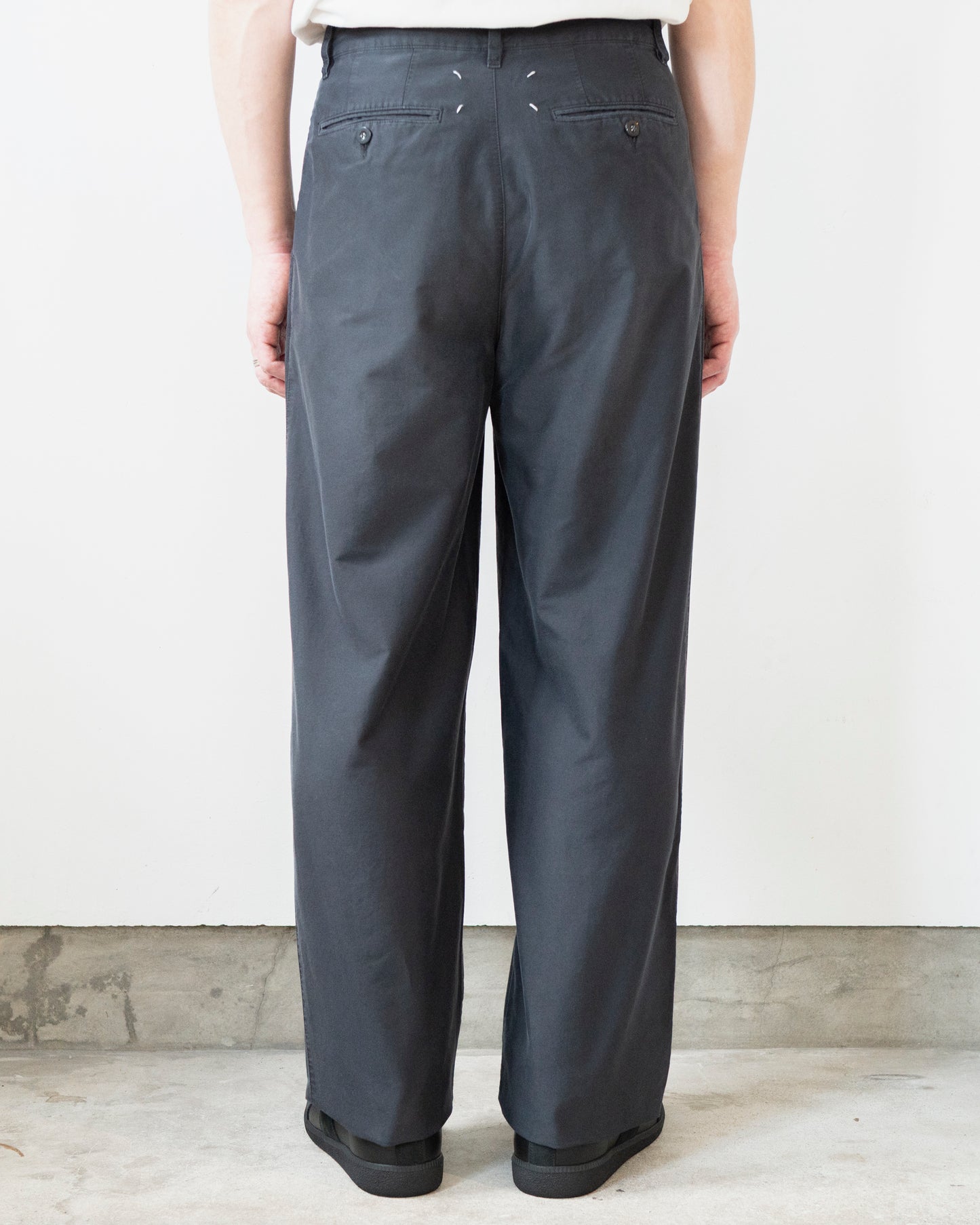 LIGHT COTTON SATIN TROUSERS