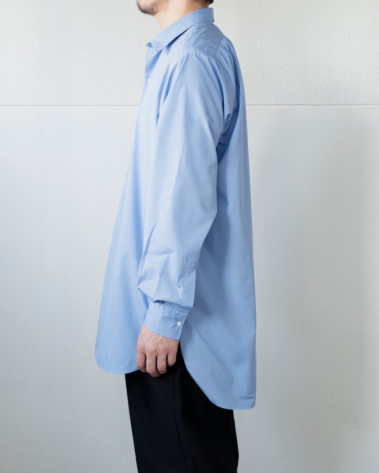 JAMES LIGHT BLUE OVER DYE COTTON SHIRT