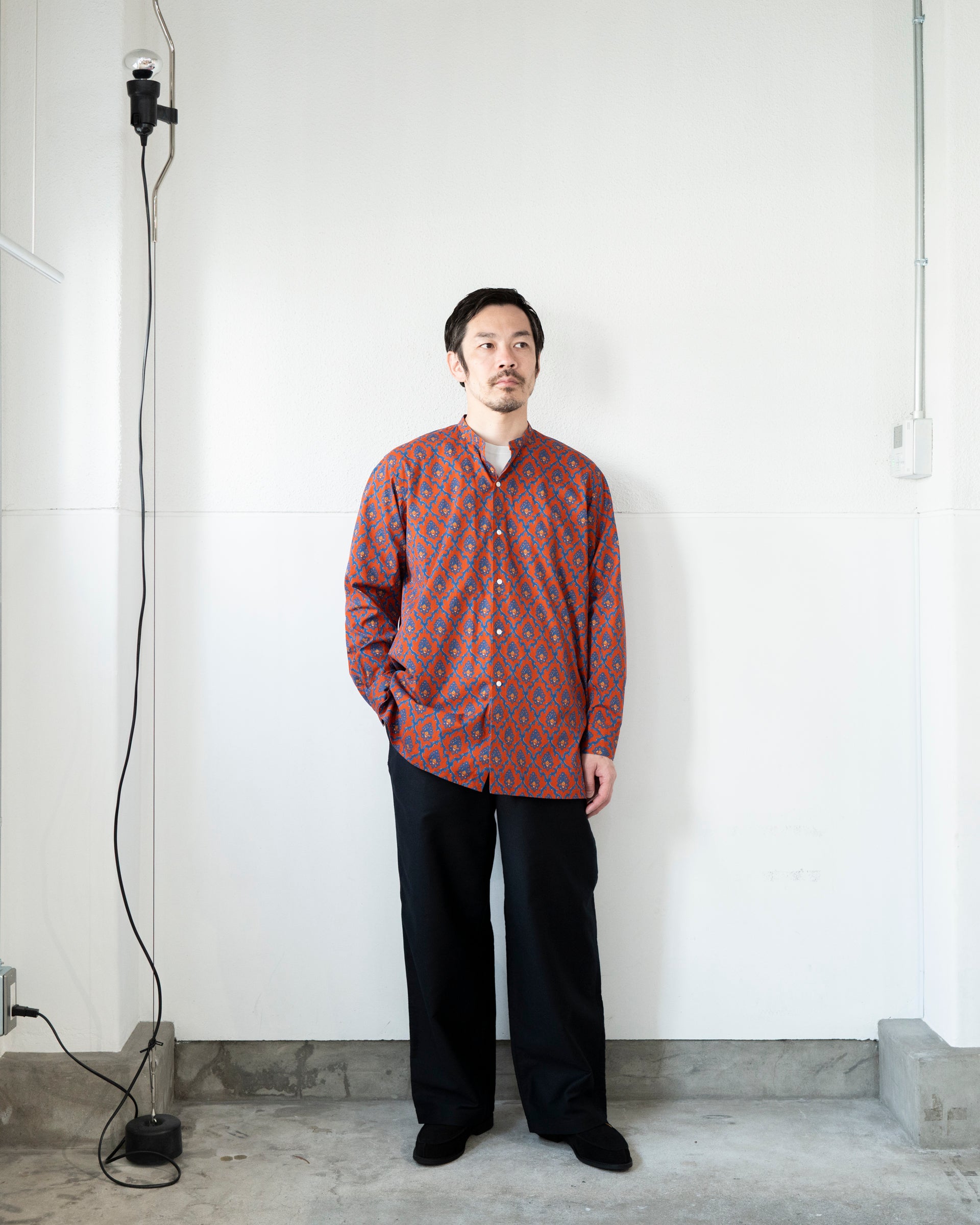 処分値引き⭐️HEUGN ダークブルー赤ストライプ長袖シャツ HEUGN – STORE N