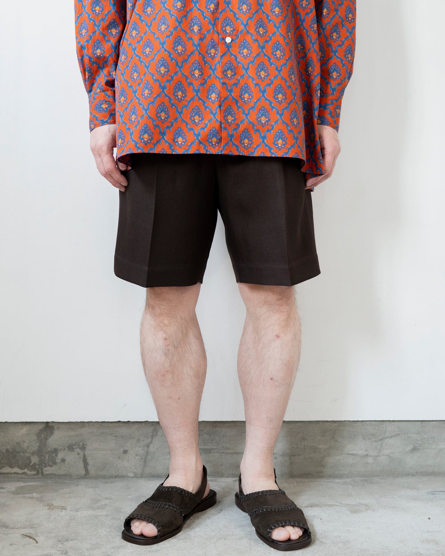 BILL WOOL LINEN SHORT PANTS