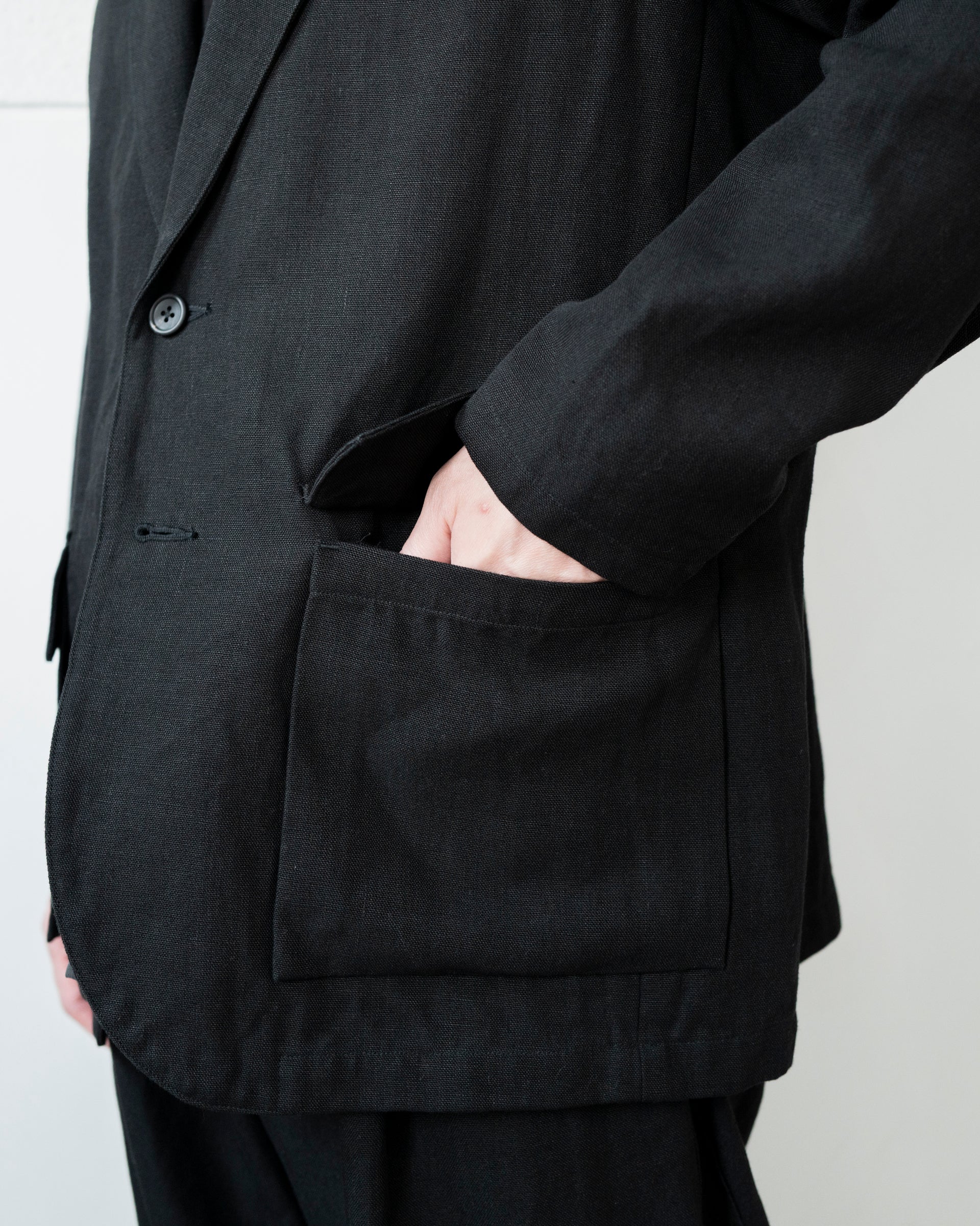 ROUGH LINEN CANVAS 2B JACKET – STORE N