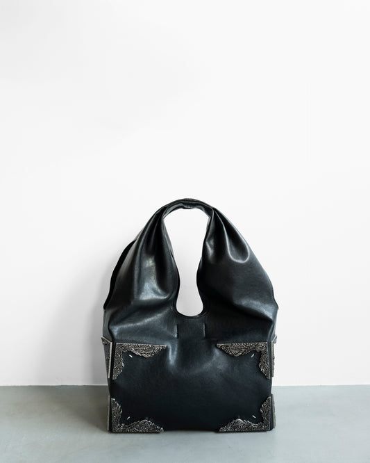 BOX BAG MEDIUM (METALLIC FRAME)