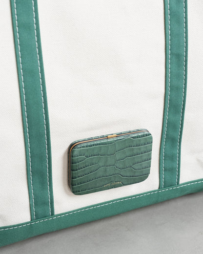 L.L. BEAN TOTE BAG / CROCO LEATHER CARDCASE