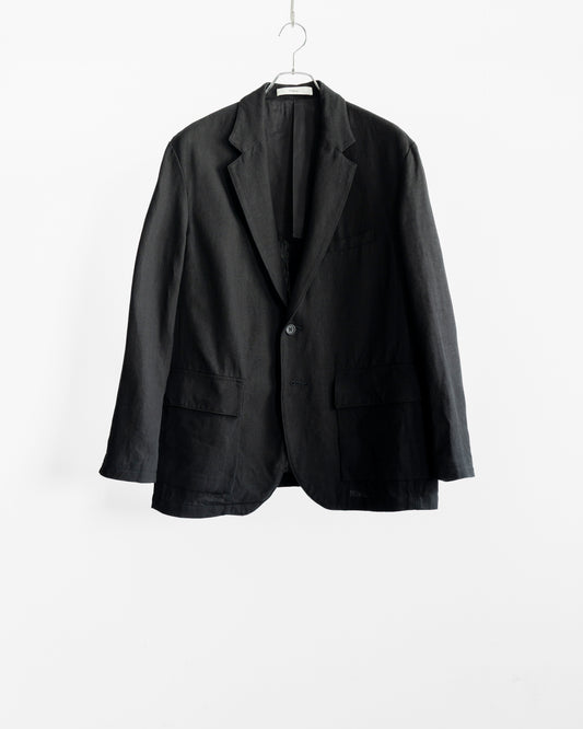 ROUGH LINEN CANVAS 2B JACKET