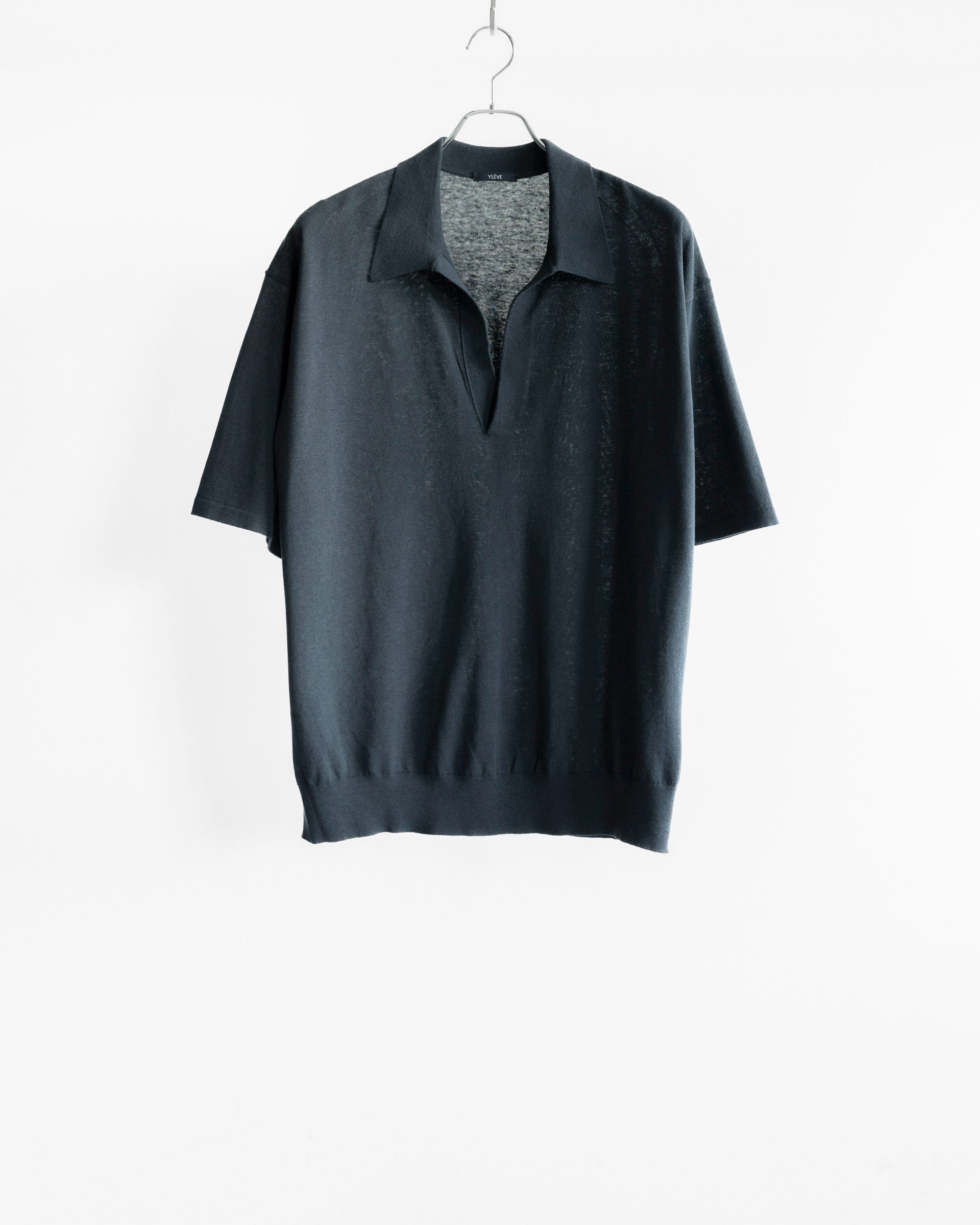 COTTON LINEN KNIT SKIPPER POLO – STORE N