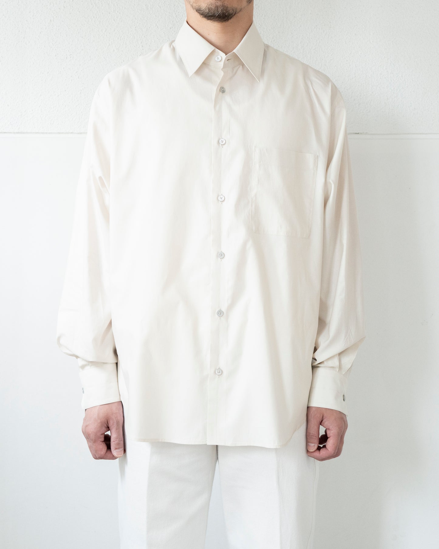 REGULAR SHIRT IN WASHED COTTON SILK