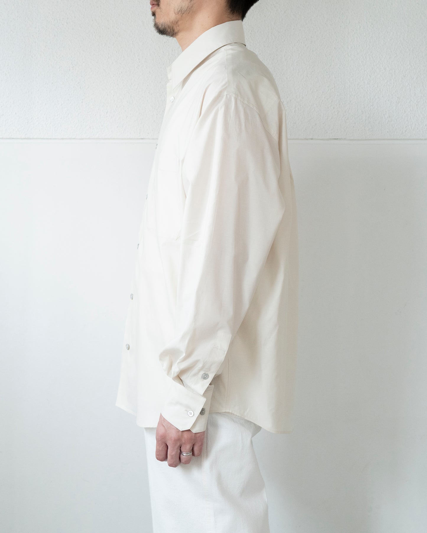 REGULAR SHIRT IN WASHED COTTON SILK
