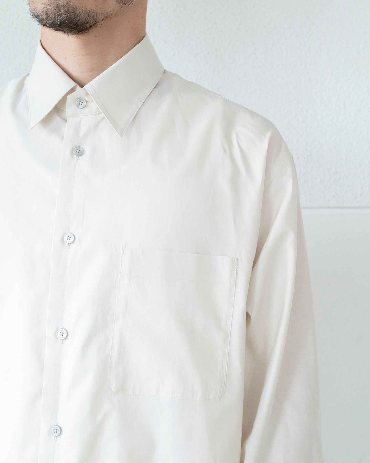 REGULAR SHIRT IN WASHED COTTON SILK