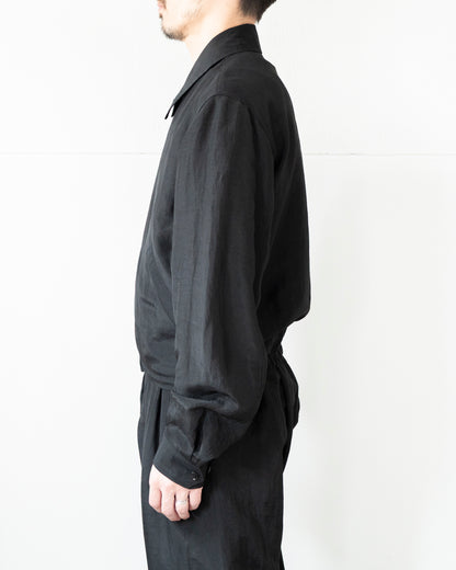 SHORT BLOUSON IN LINEN VISCOSE